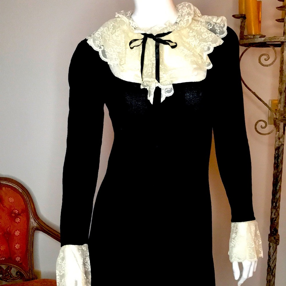 70s romantic goth dress
